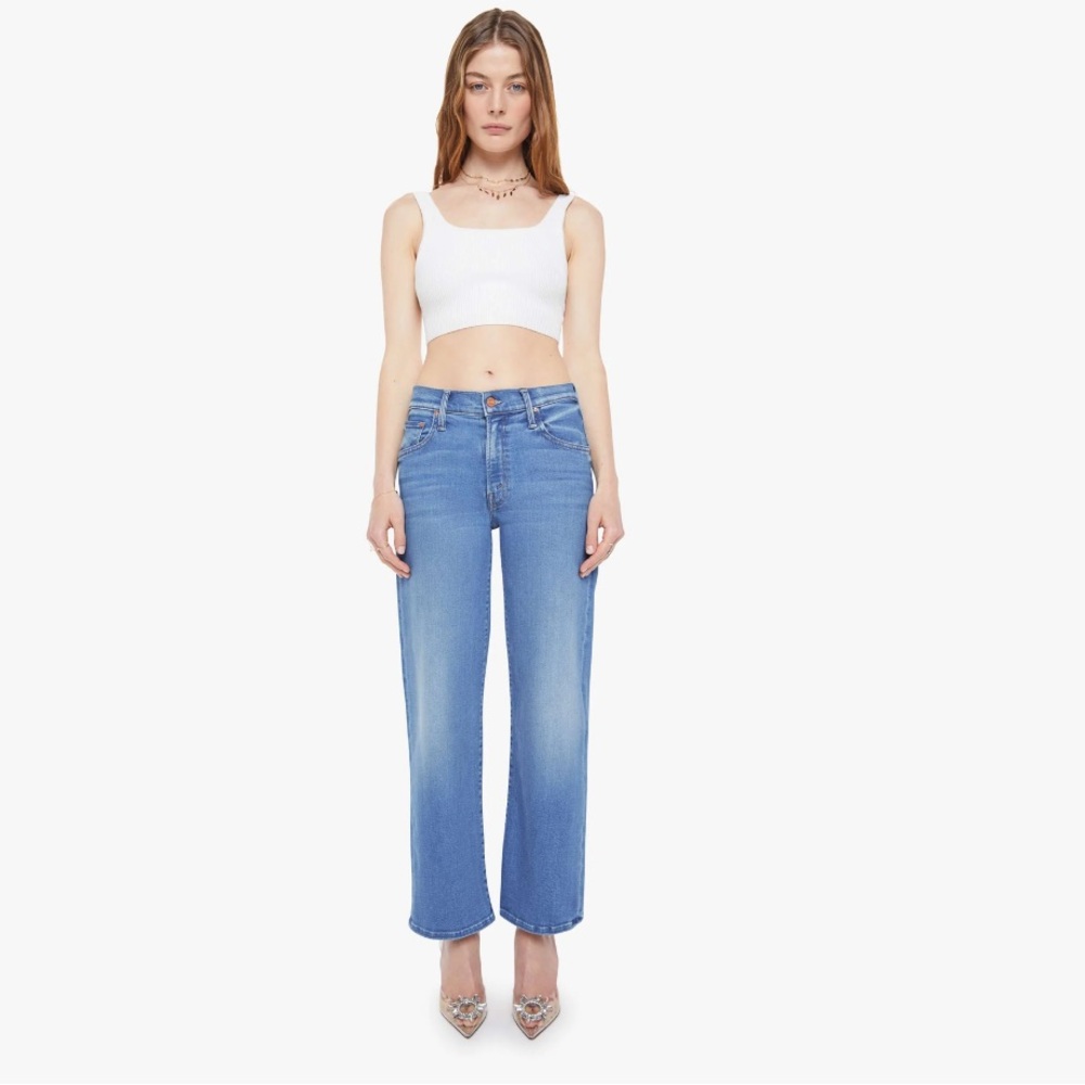 Mother Mid Rise Rambler Zip Ankle Jeans